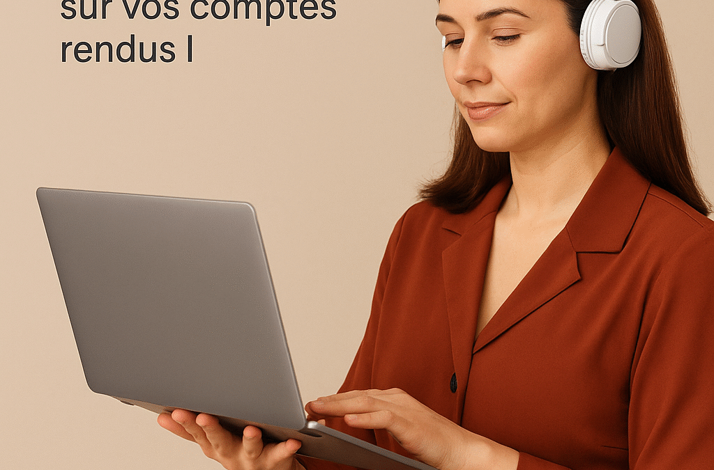 Rédaction de comptes rendus pour professionnels libéraux